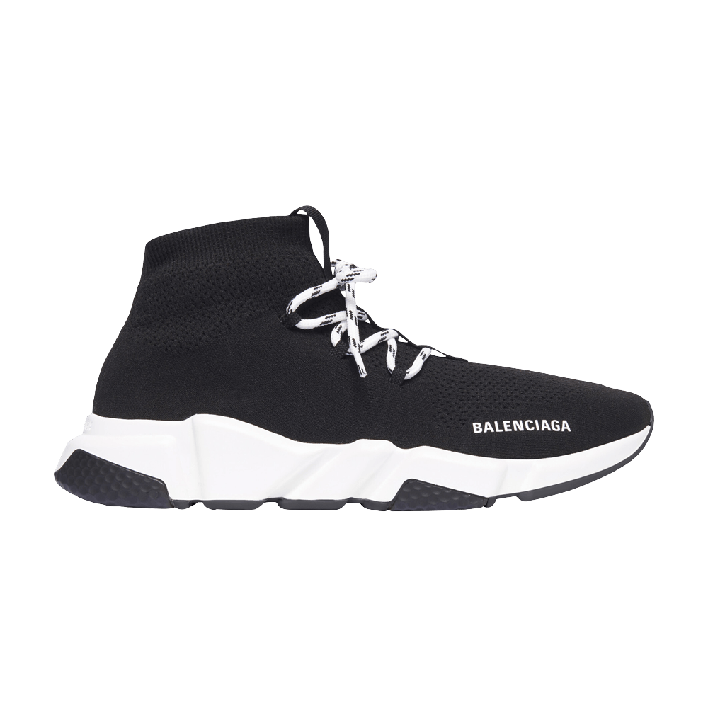 Кроссовки Balenciaga Speed Lace-Up Sneaker 'Black White'