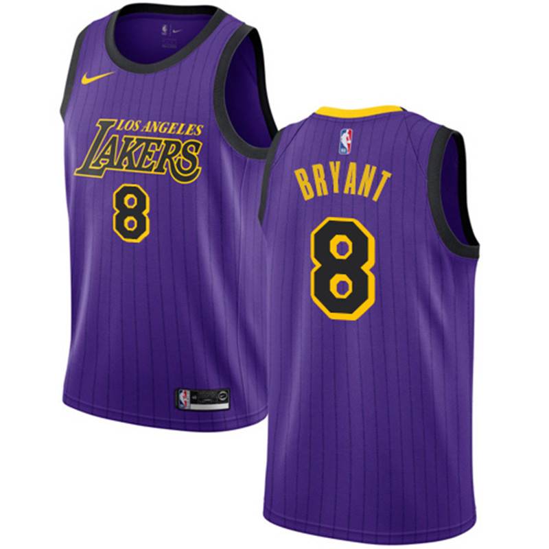 Баскетбольная джерси 2018-19 Lakers #8 Kobe Bryant Purple City