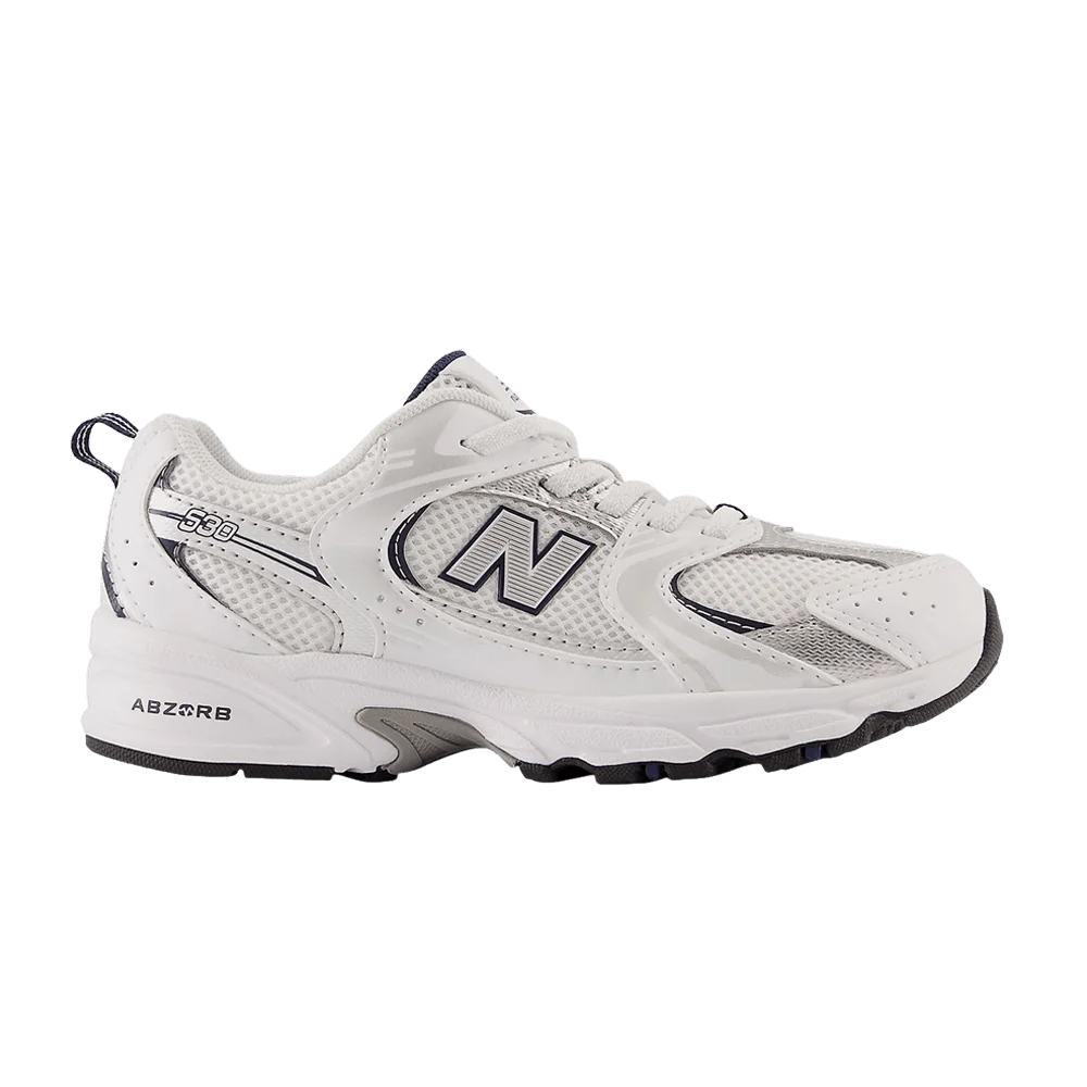 Кроссовки New Balance 530 Bungee Little Kid Wide 'White Natural Indigo'