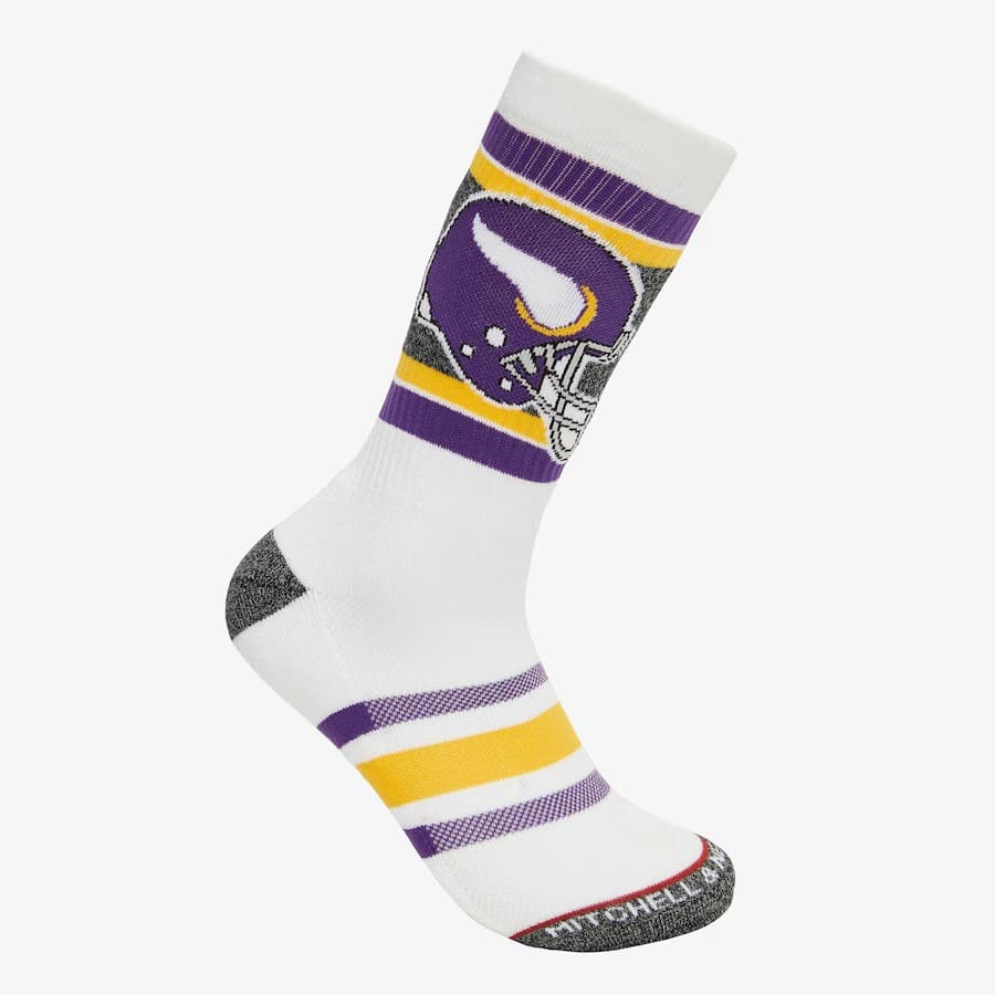 Спортивные носки Mitchell & Ness Minnesota Vikings Interception Crew Socks