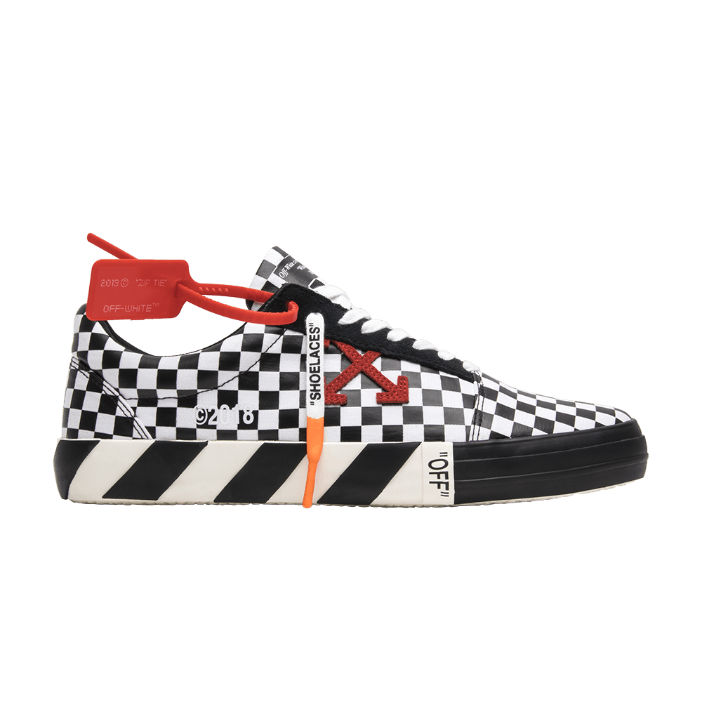 Кроссовки OFF-WHITE Vulc Low Top 'Checkered Black White'