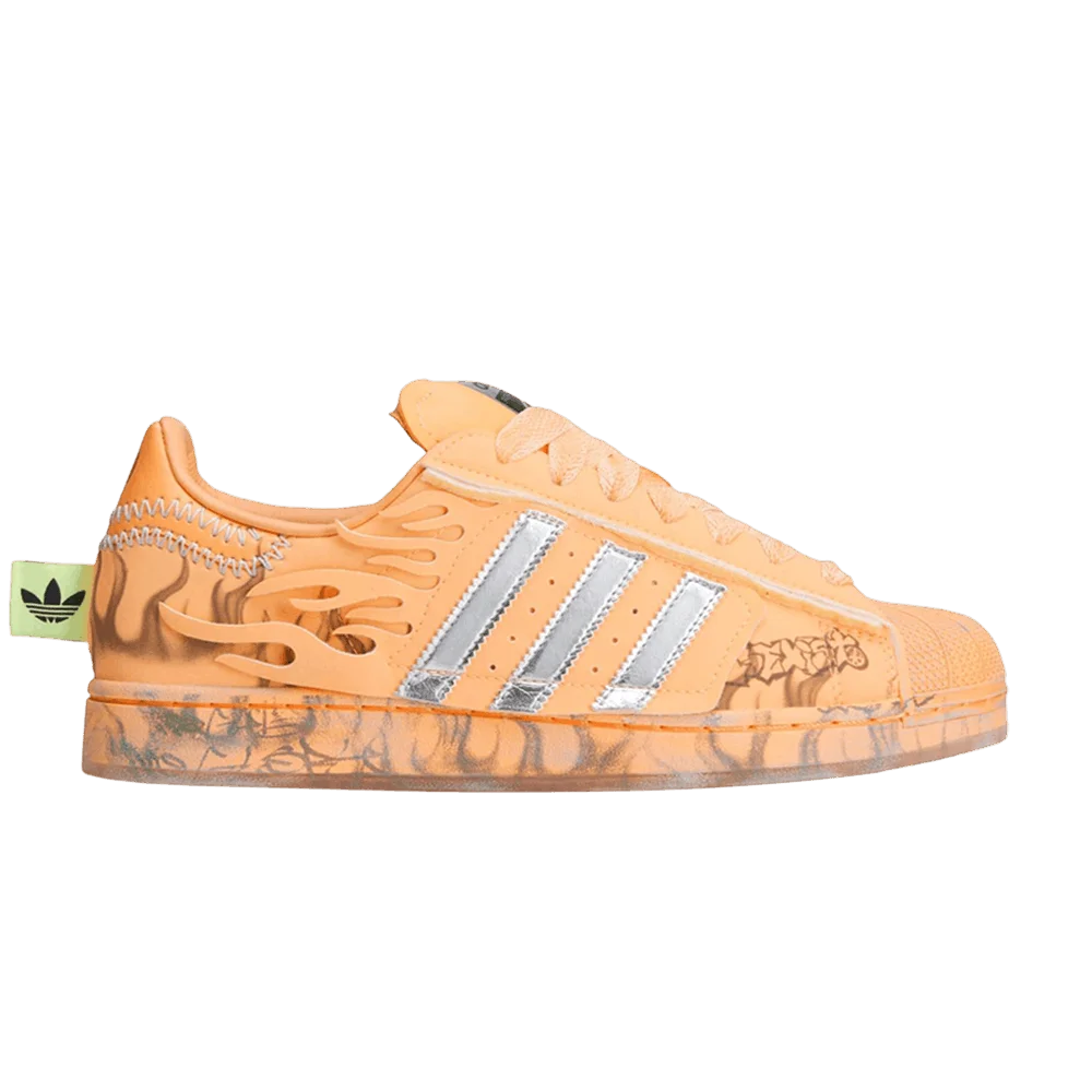 Кроссовки Hellstar x adidas Superstar 'Hazy Orange'