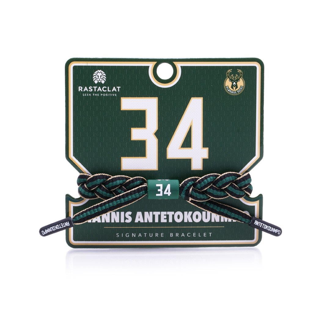Браслет Rastaclat Giannis Antetokounmpo Milwaukee Bucks Rastaclat NBA Bracelet