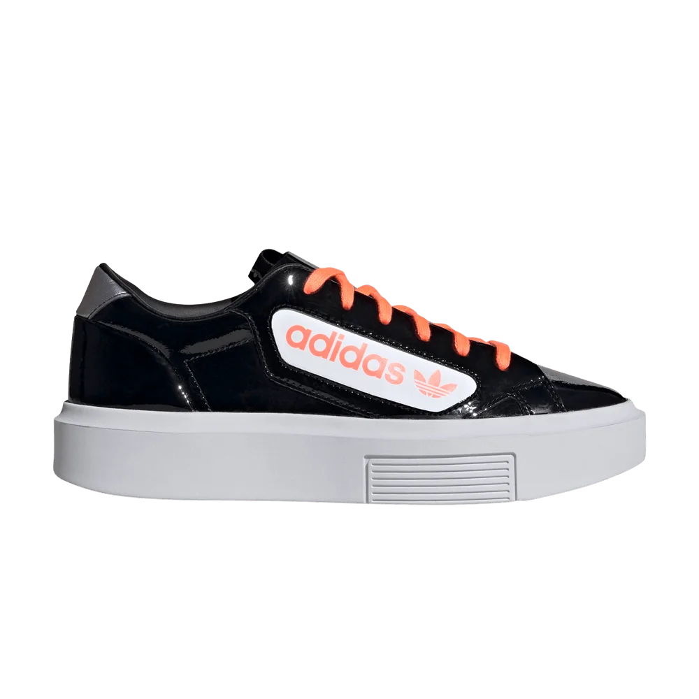Кроссовки Adidas Wmns Sleek Super 'Black Signal Coral'