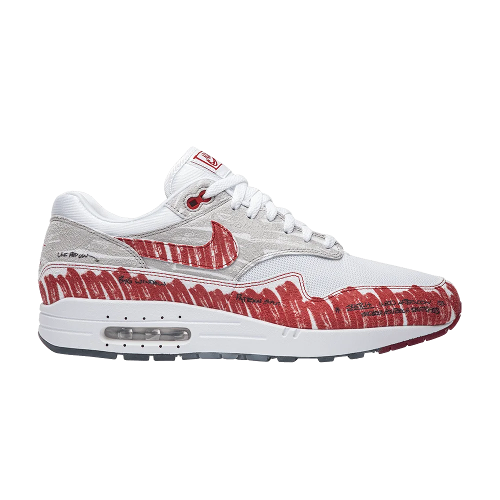 Кроссовки Nike Air Max 1 'Sketch To Shelf - University Red'