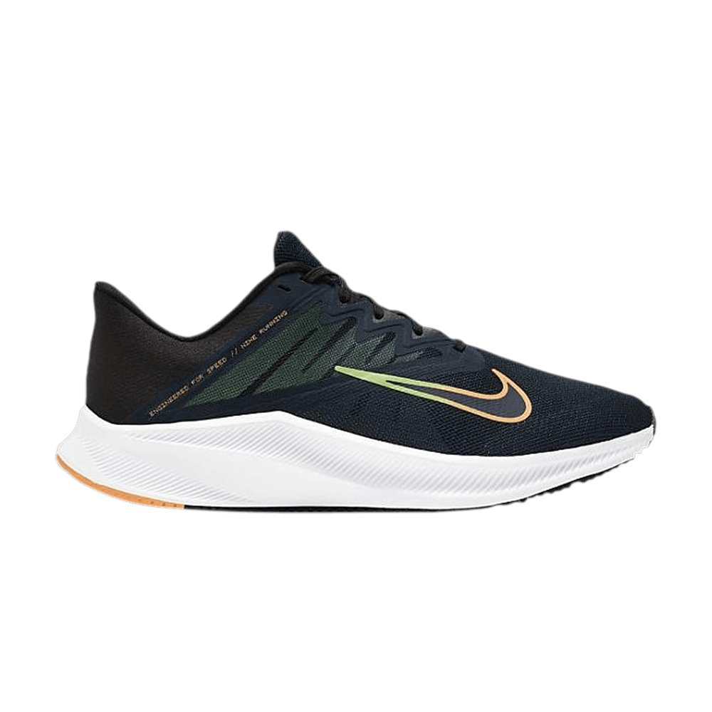 Кроссовки Nike Quest 3 4E Wide 'Obsidian Orange Lime'
