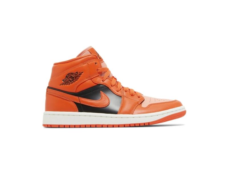 Кроссовки Wmns Air Jordan 1 Mid SE 'Rush Orange'