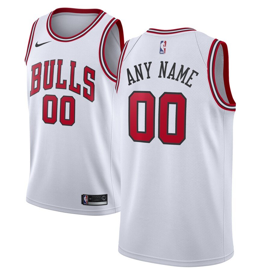 Баскетбольная джерси 2019-20 Chicago Bulls Custom Swingman White Association Edition