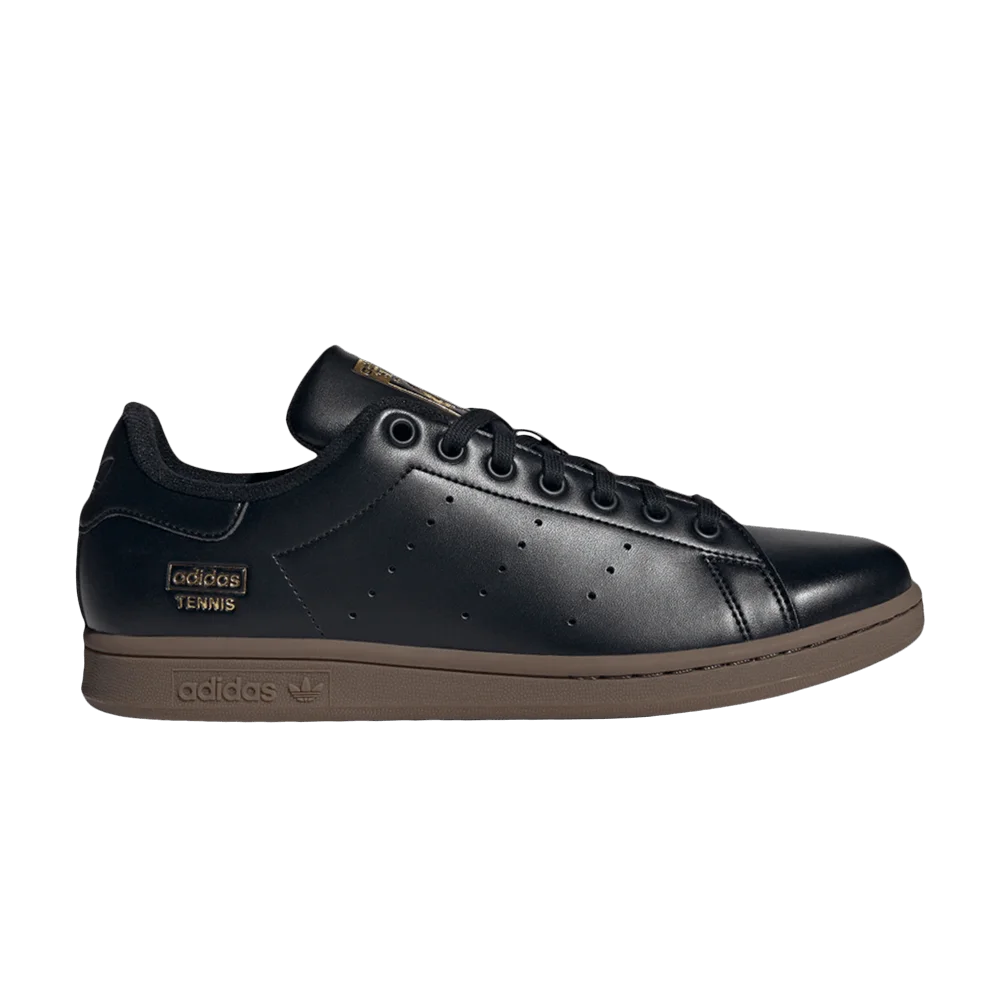 Кроссовки adidas Stan Smith 'Core Black Gold Metallic Gum'