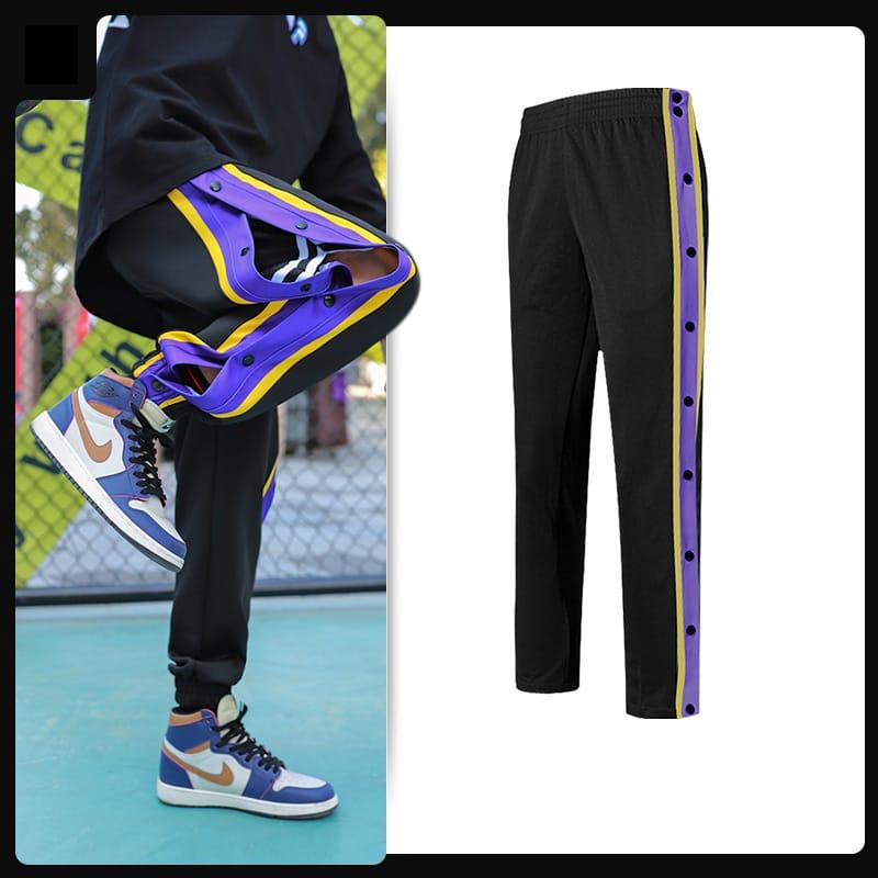 Баскетбольные брюки Ehot Purple-Yellow Buttons Pants