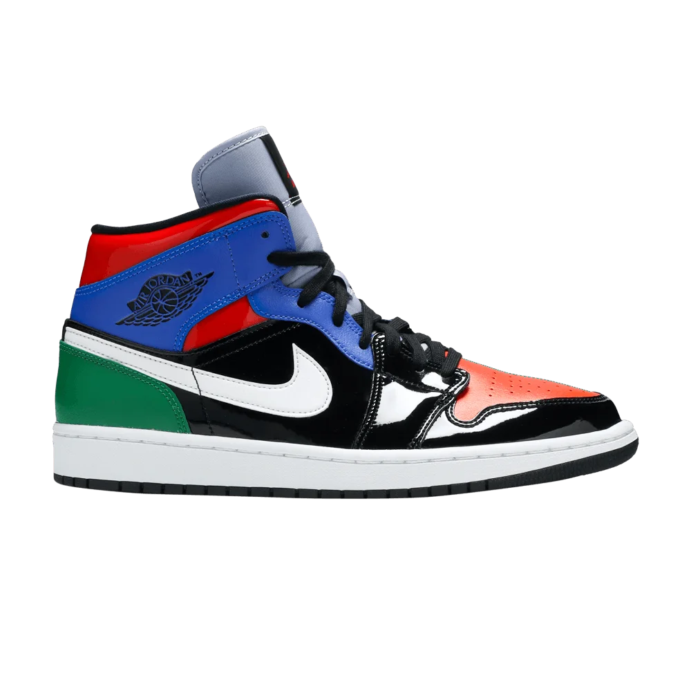 Кроссовки Wmns Air Jordan 1 Mid SE 'Multi Patent'