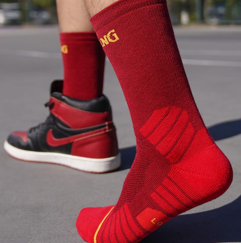 Спортивные носки Ehot Spalding Controls Red-Yellow Crew Socks