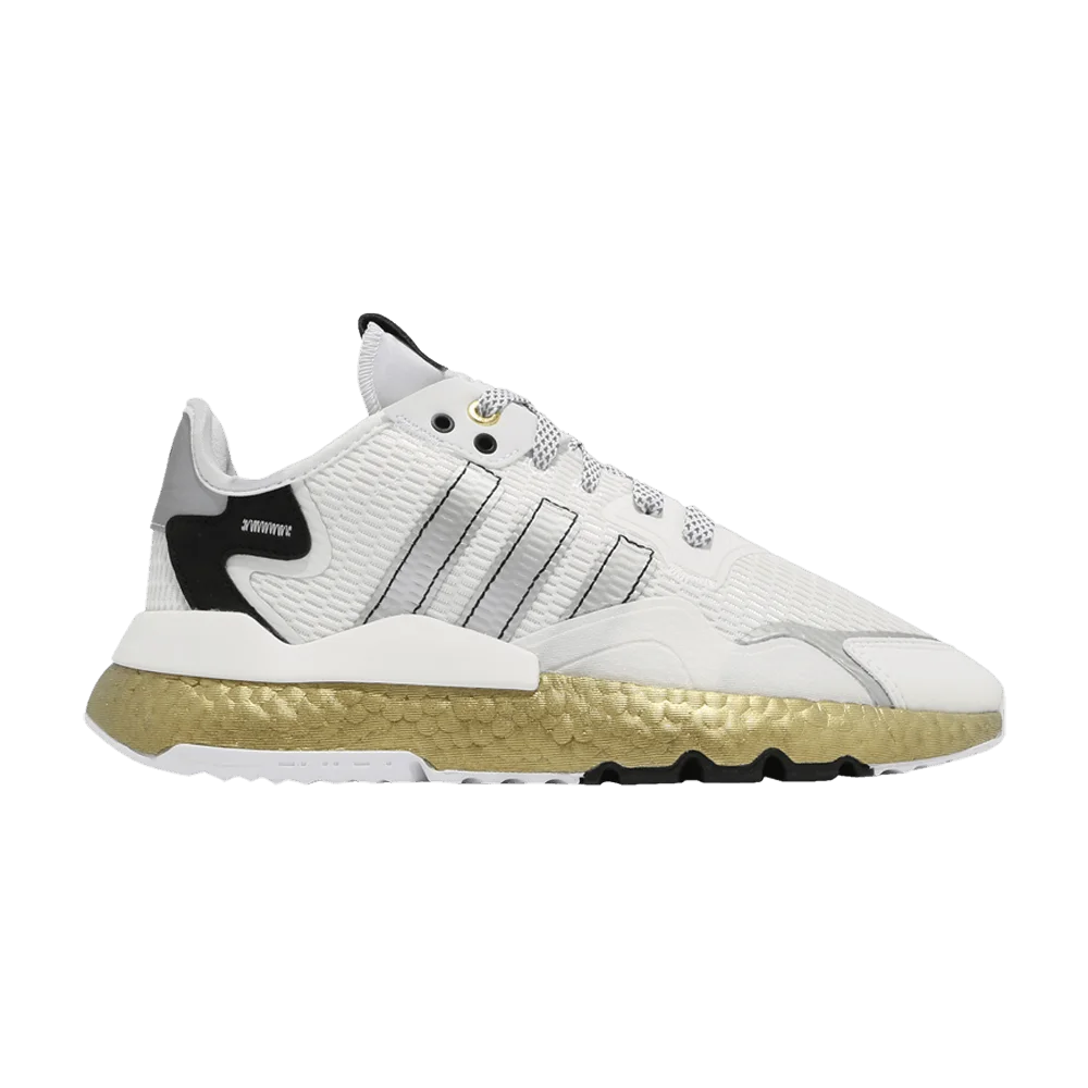 Кроссовки Adidas Nite Jogger 'White Gold Metallic'