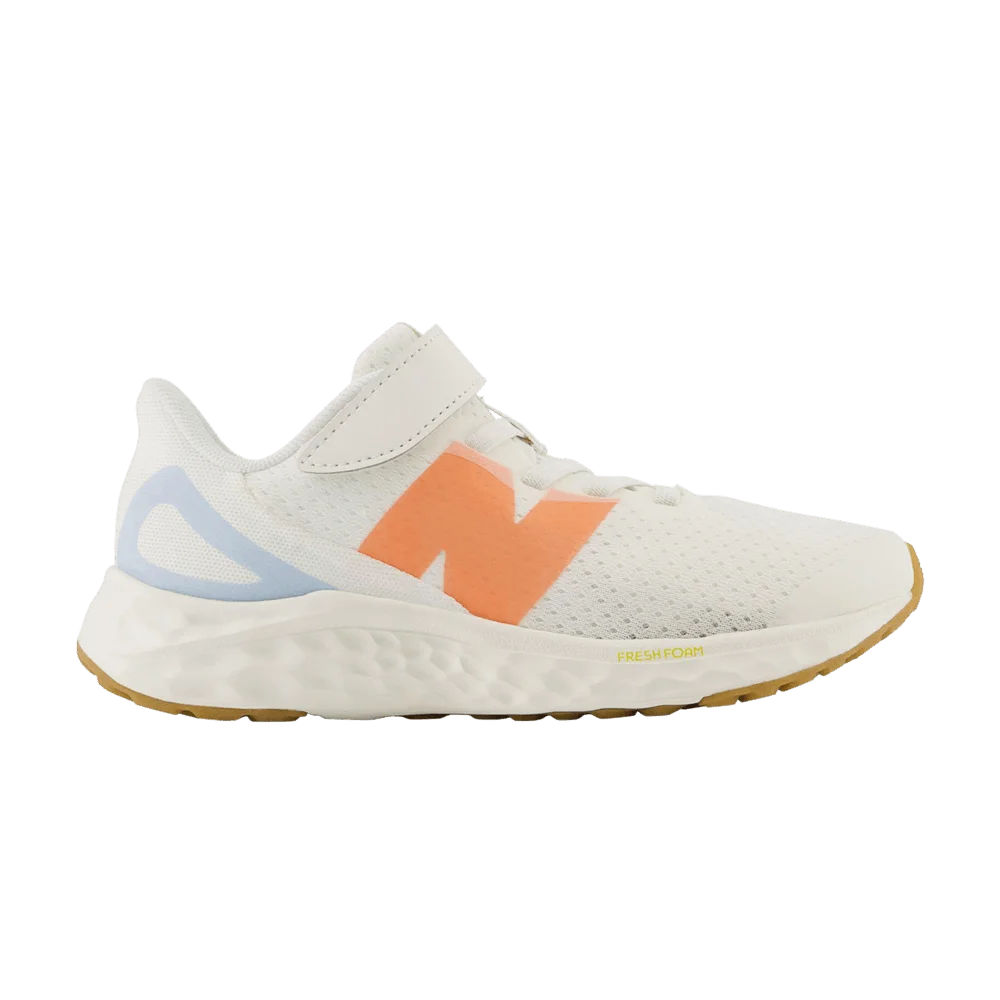 Кроссовки New Balance Fresh Foam Arishi v4 Bungee Lace Top Strap Little Kid Wide 'Sea Salt Gulf Red'