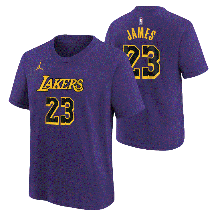 Баскетбольная футболка Nike Lebron James LA Lakers 2024 Youth Statement Edition NBA T-Shirt