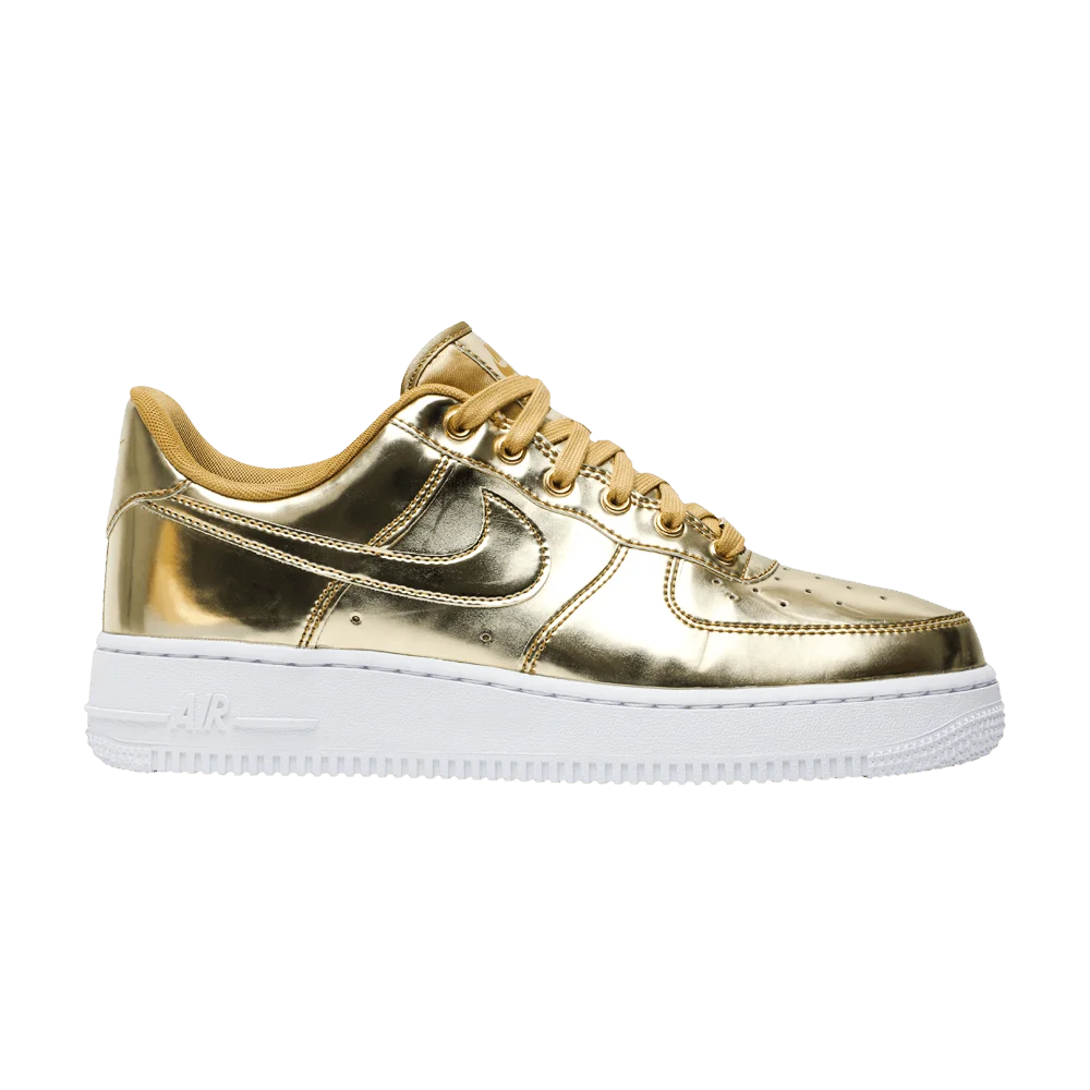 Кроссовки Nike Wmns Air Force 1 SP 'Liquid Metal - Gold'