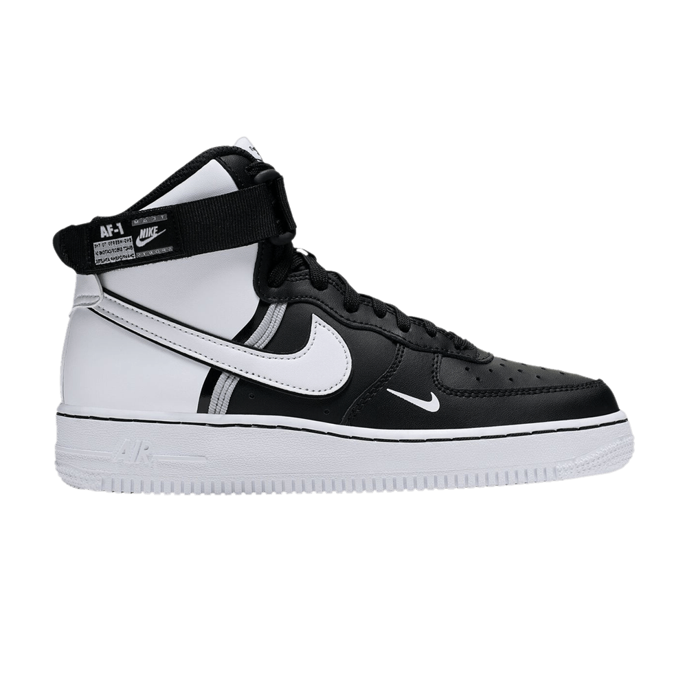 Кроссовки Nike Air Force 1 High LV8 2 GS 'Black White'