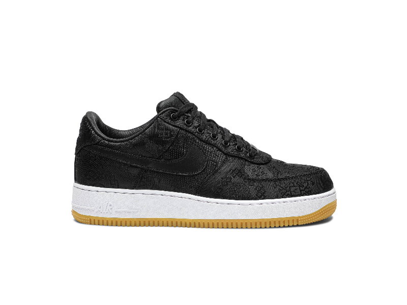 Кроссовки Fragment Design x CLOT x Nike Air Force 1 'Black Silk'