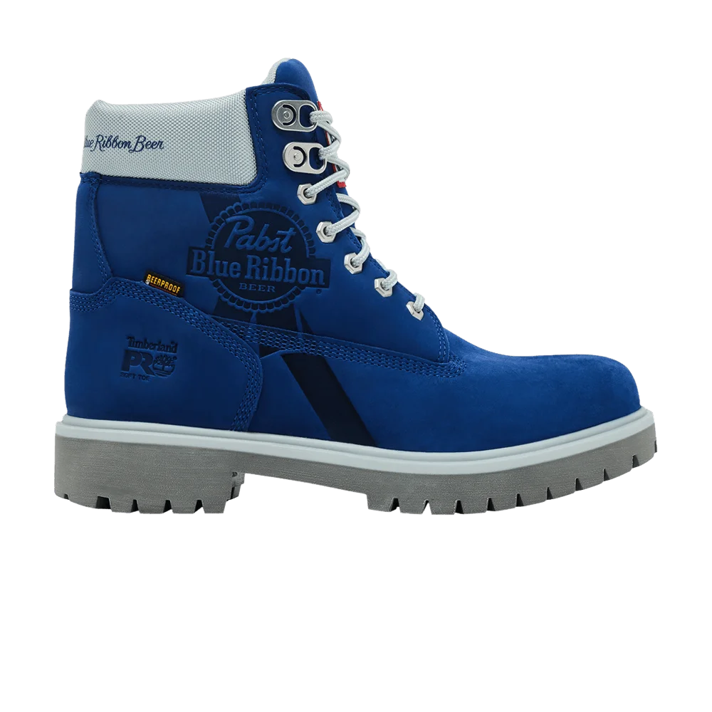 Ботинки Pabst Blue Ribbon x Timberland 6 Inch Soft Toe Waterproof Work Boot 'Blue'
