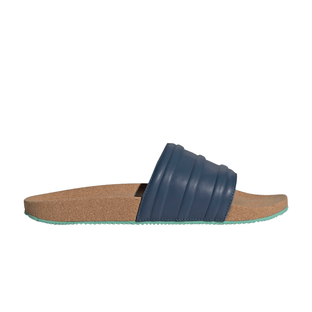 Adidas Adilette Premium Slides 'Cork Pack - Night Indigo'