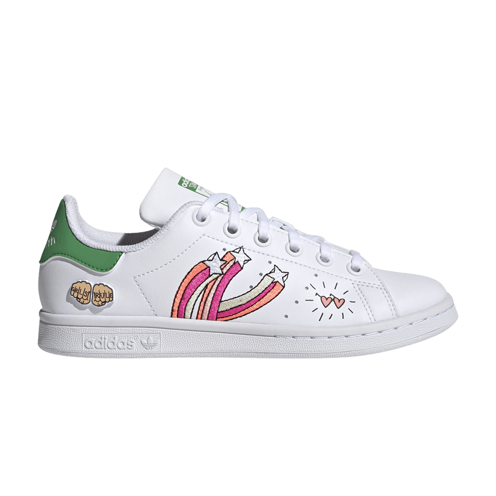 Кроссовки Adidas Stan Smith J 'Girls Rule - White'