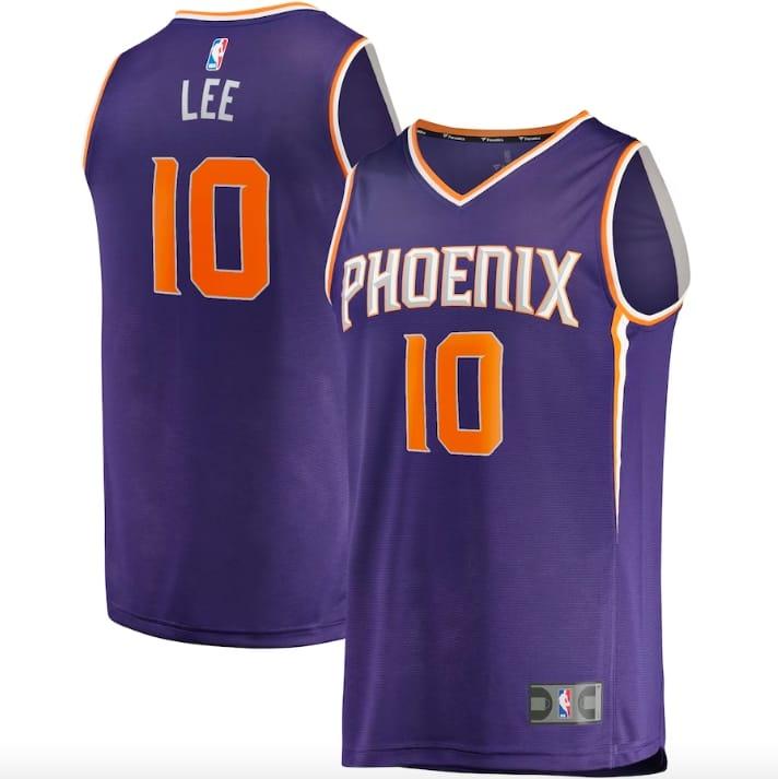 Баскетбольная джерси 2022-23 Phoenix Suns #10 Damion Lee Fast Break Icon Purple Jersey