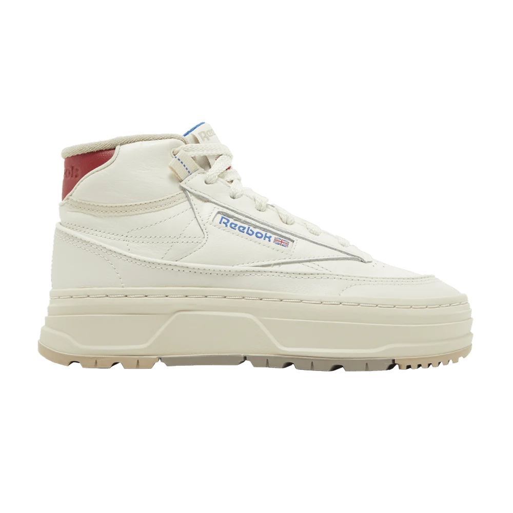 Кроссовки Reebok Wmns Club C Geo Mid 'Chalk Flash Red'