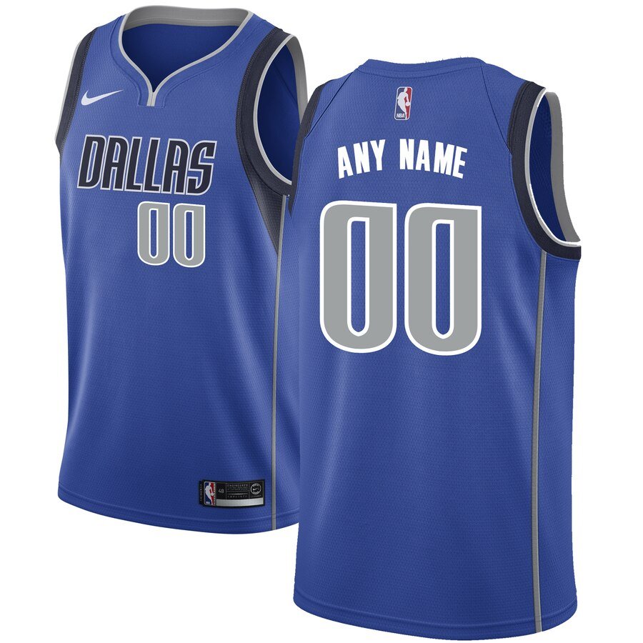 Баскетбольная джерси 2019-20 Dallas Mavericks Swingman Custom Royal Icon Edition