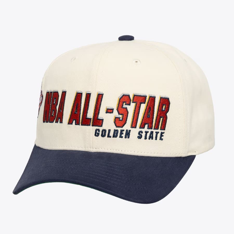 Бейсболка Mitchell & Ness Cream Navy 2000 NBA All-Star Game Pro Snapback Hat
