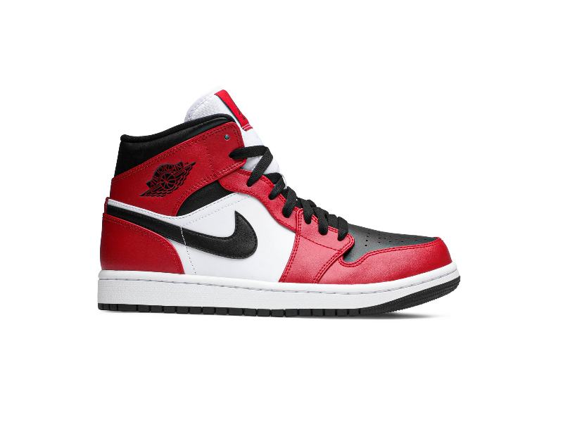 Кроссовки Air Jordan 1 Mid 'Chicago Black Toe'