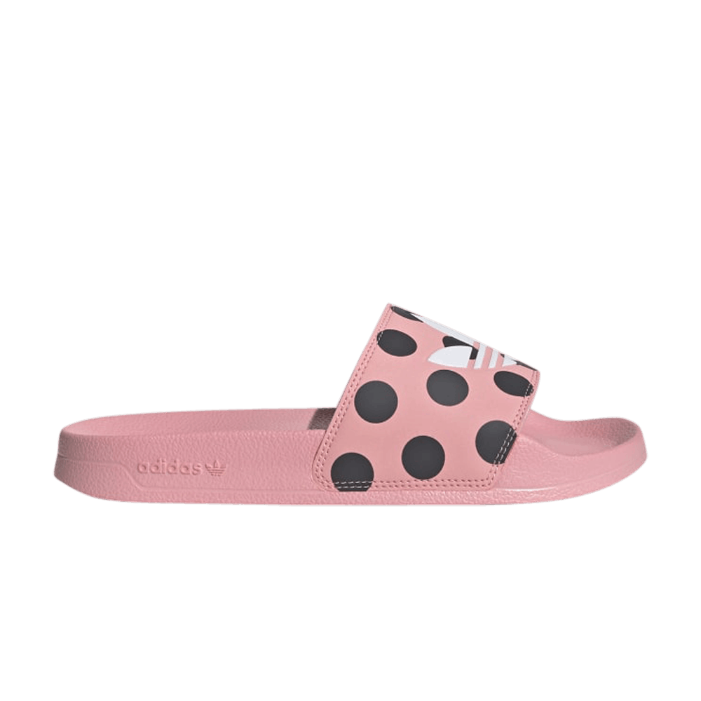 Adidas Wmns Adilette Lite Slides 'Trefoil Logo - Polka Dot Pink'