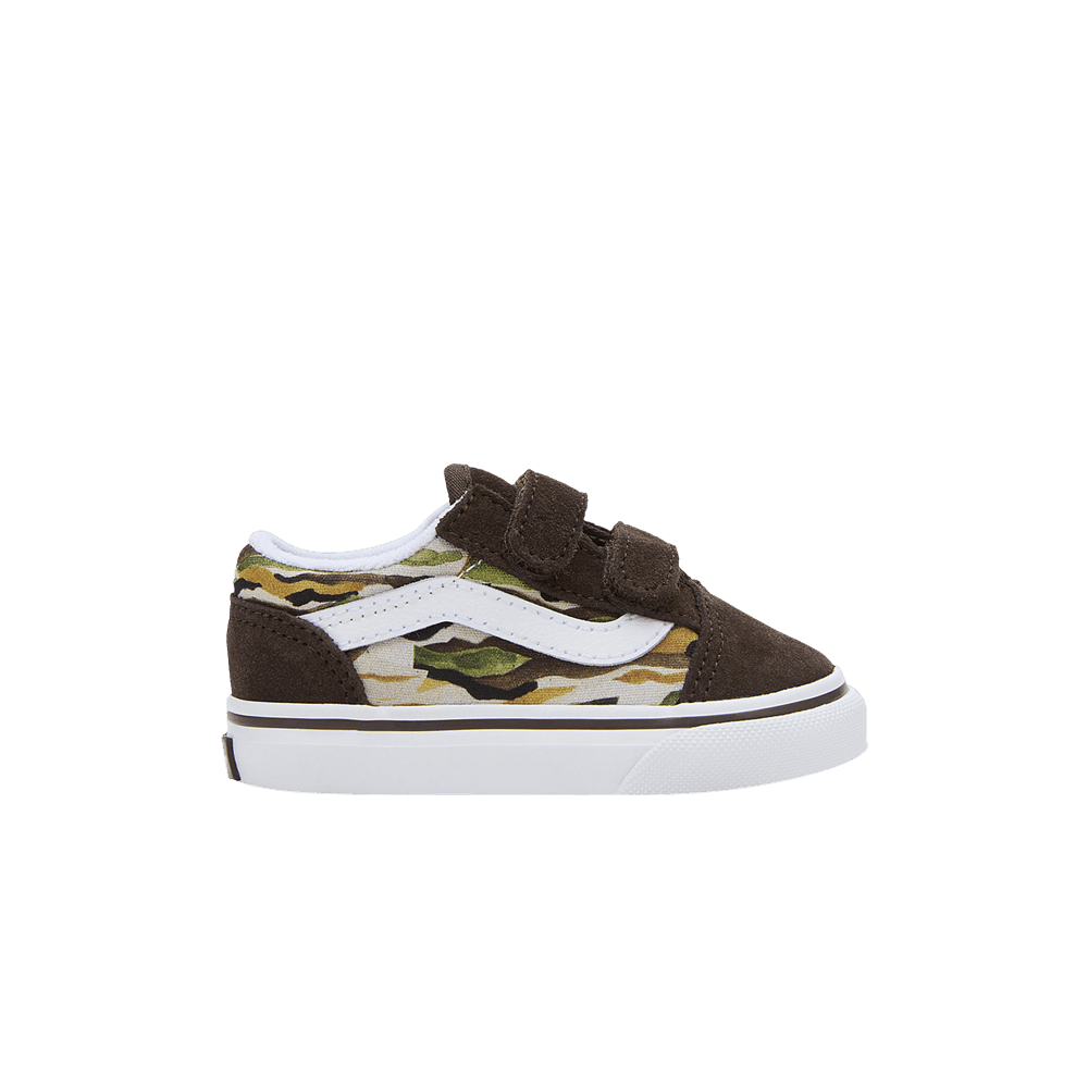 Кроссовки Vans Old Skool V Toddler 'Painted Camo Brown'