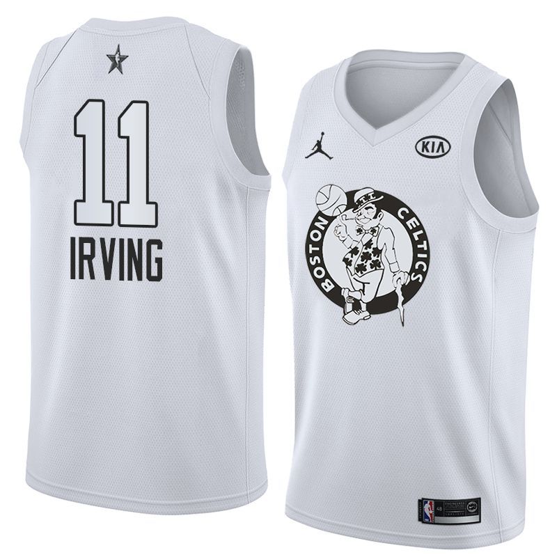 Баскетбольная джерси 2018 All-Star Celtics Kyrie Irving #11 White Swingman Jersey