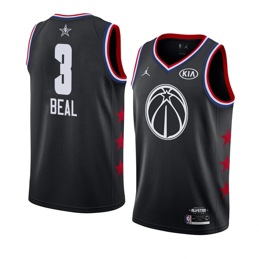 Баскетбольная джерси 2019 NBA All-Star Wizards Bradley Beal #3 Black Swingman Jersey