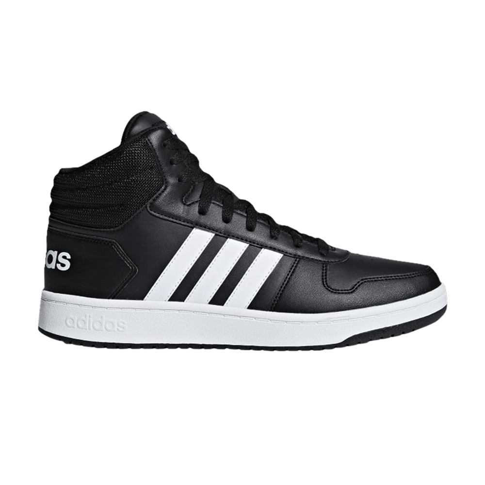 Кроссовки Adidas Hoops 2.0 Mid 'Black White'