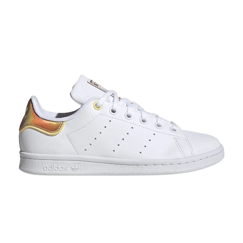 Кроссовки Adidas Stan Smith J 'Holo - White Almost Yellow'