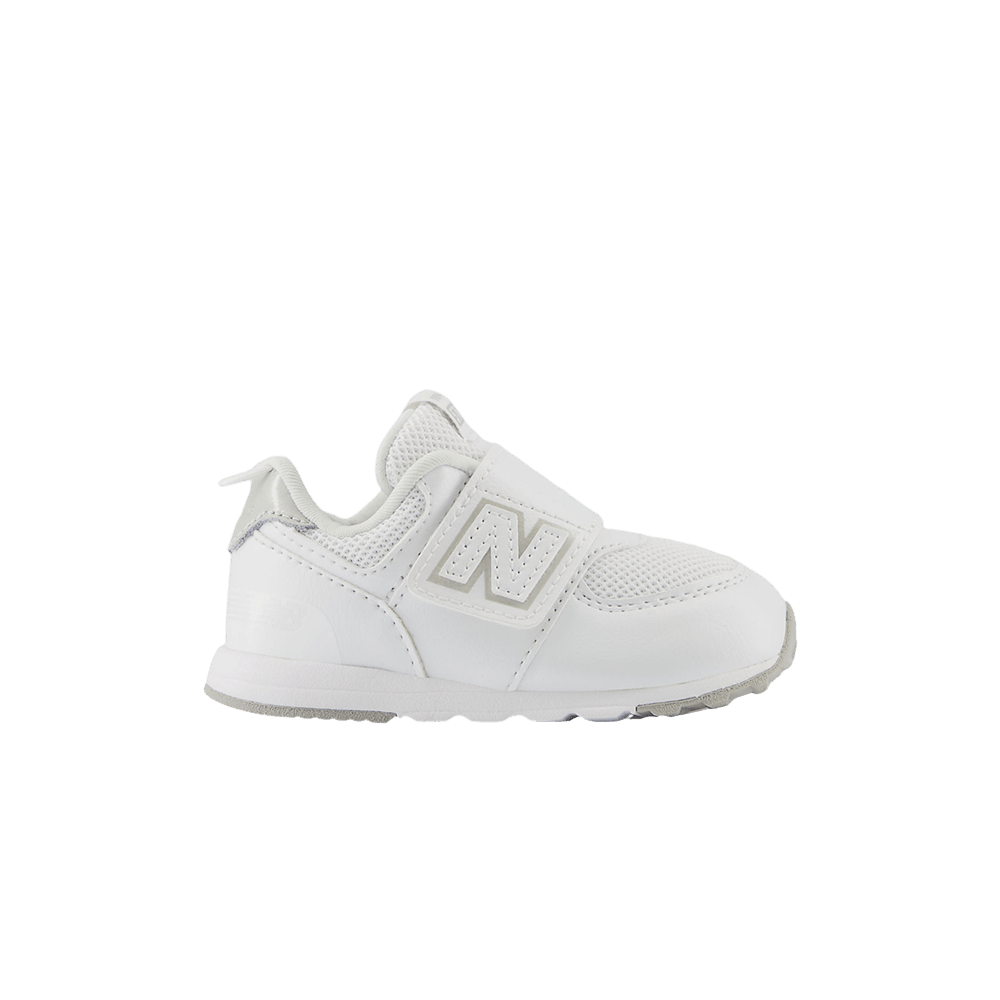 Кроссовки New Balance 574 New-B Hook & Loop Toddler 'White Silver Metallic'