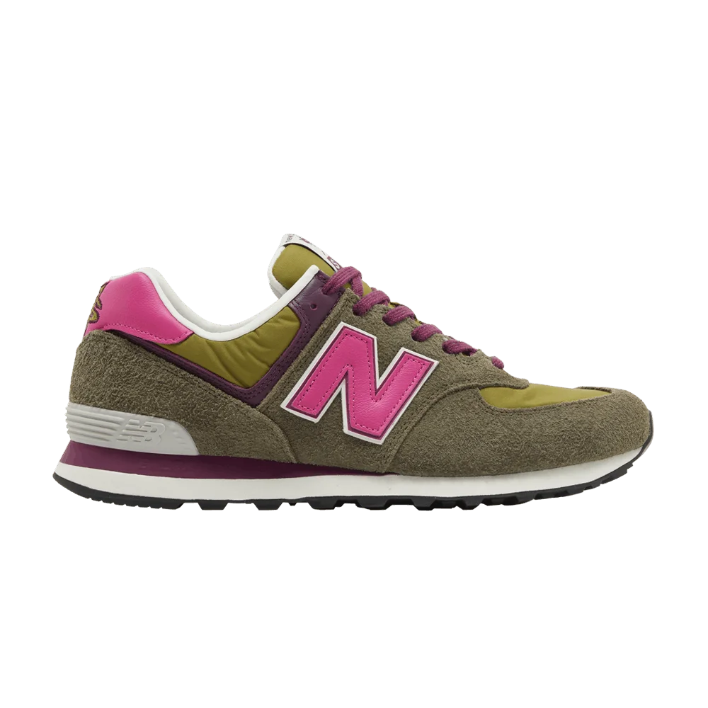 Кроссовки Stray Rats x New Balance 574 'Green Pink'