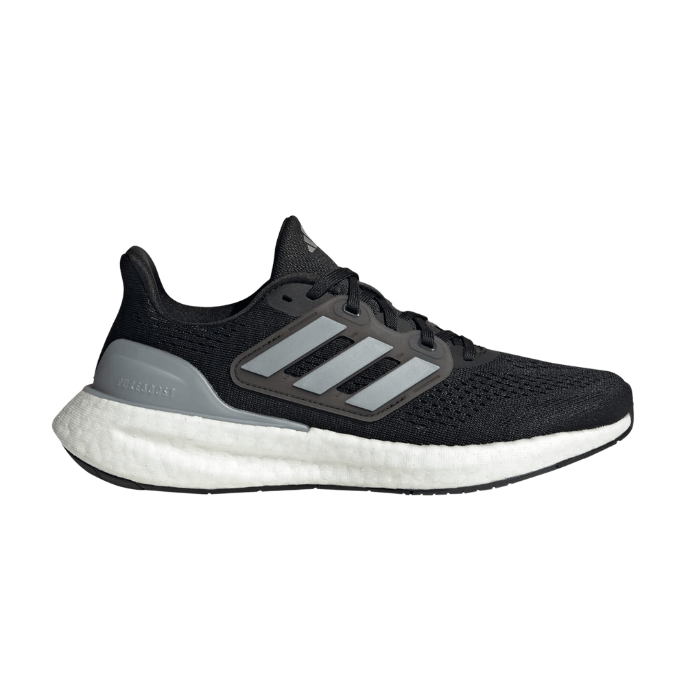 Кроссовки Adidas Wmns PureBoost 23 Wide 'Black Silver Metallic'