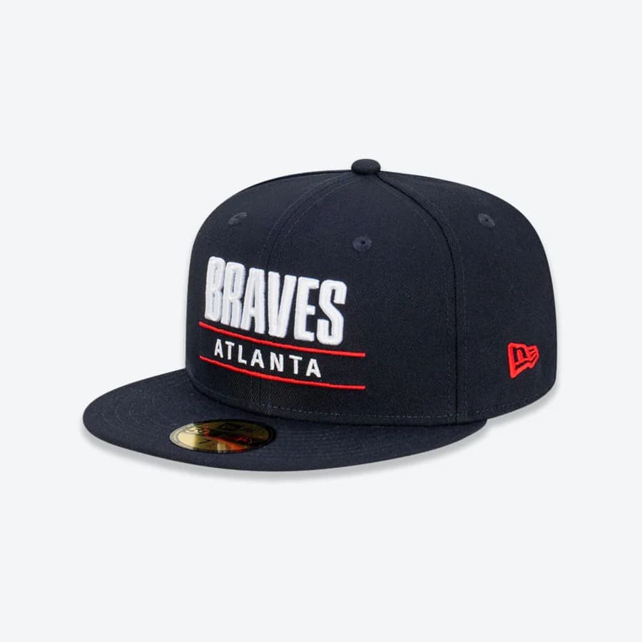 Бейсболка New Era Atlanta Braves Stacked 59FIFTY MLB Fitted Hat