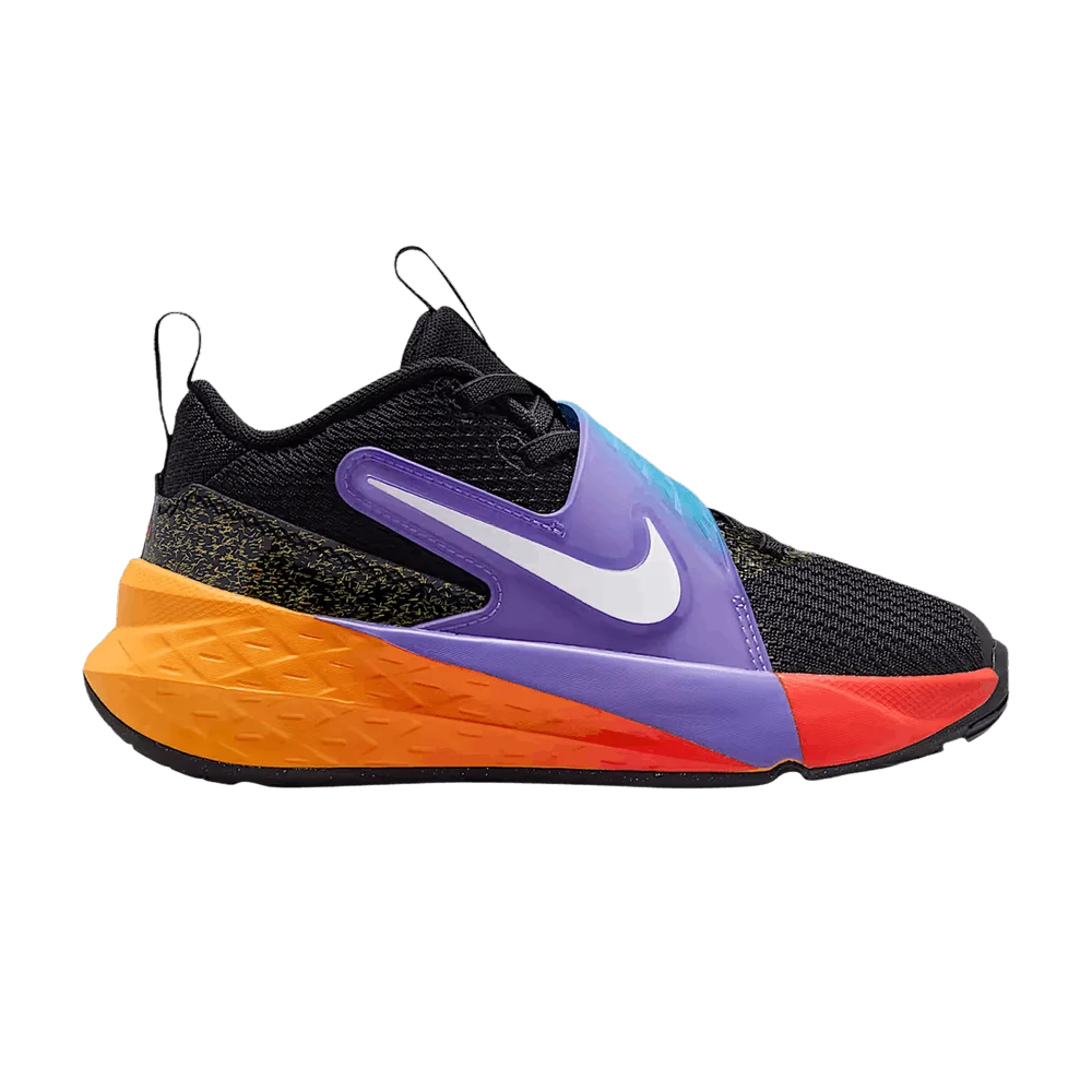 Кроссовки Nike Team Hustle D12 PS 'Black Laser Orange Action Grape'