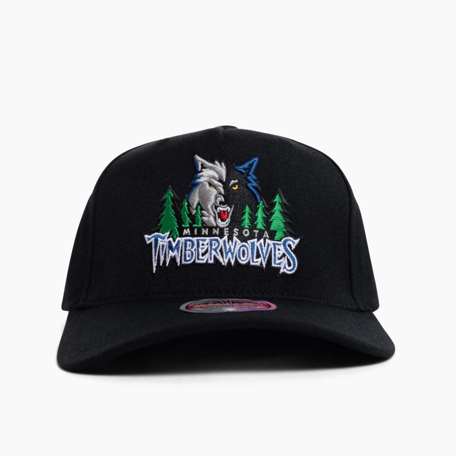 Бейсболка Mitchell & Ness Minnesota Timberwolves Retro Classic Logo Stretch NBA Snapback Hat