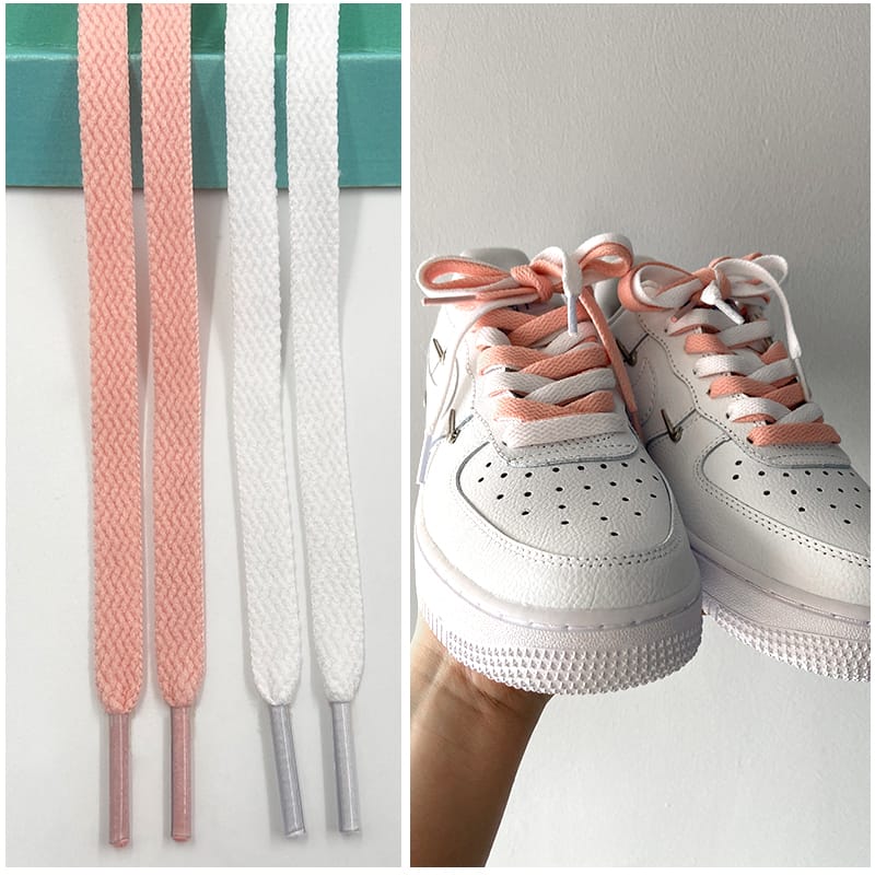 Шнурки Gorilla Guard Air Force 1 ’07 LX Peach-White Laces