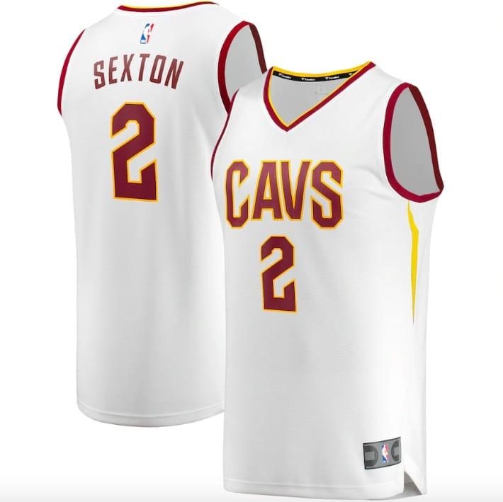 Баскетбольная джерси Cleveland Cavaliers #2 Collin Sexton Fast Break Association White Jersey