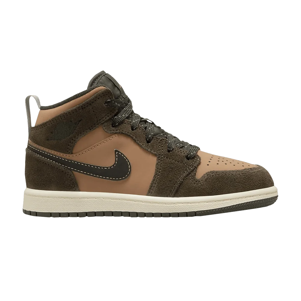 Кроссовки Air Jordan 1 Mid SE PS 'Earth Tone'