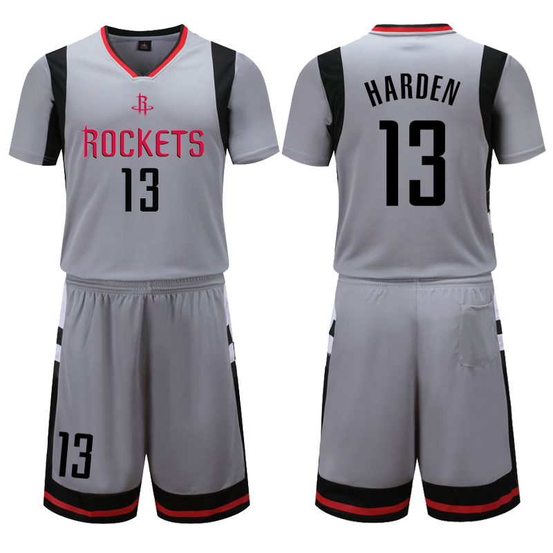 Баскетбольная форма Houston Rockets Grey 13 Harden Uniform