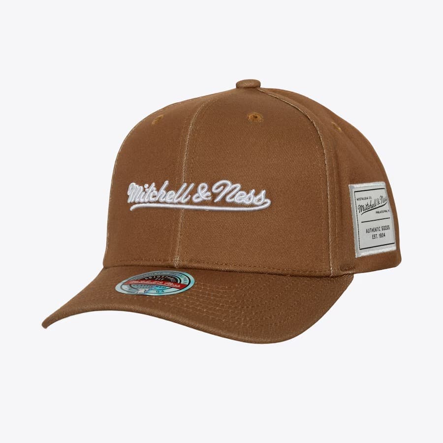 Бейсболка Mitchell & Ness Tan Comfy Core Stretch Snapback Hat