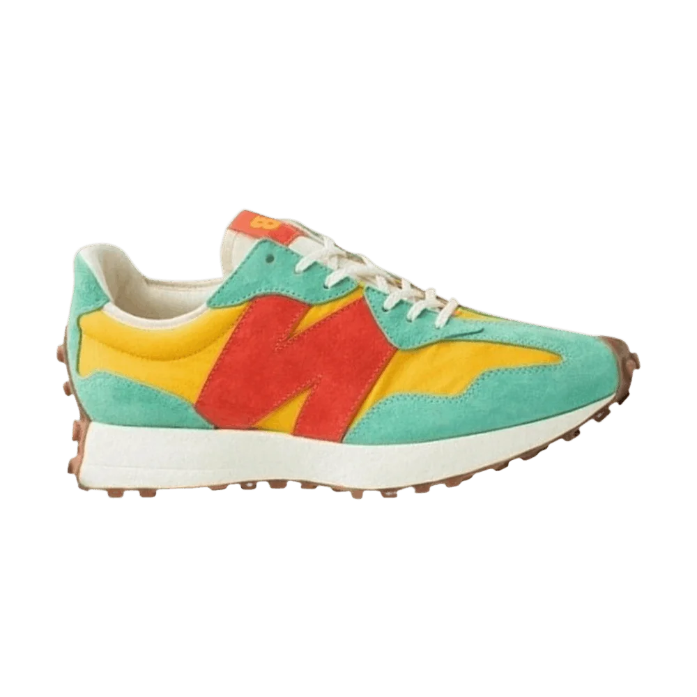 Кроссовки Size? x New Balance 327 'Yellow Green Orange'