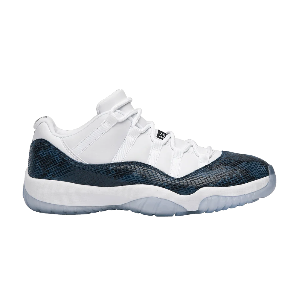 Кроссовки Air Jordan 11 Retro Low 'Navy Snakeskin' 2019