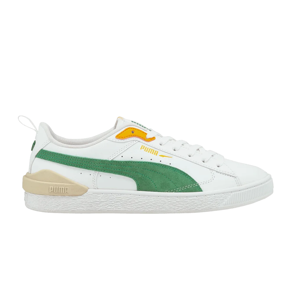 Кроссовки Puma Suede Bloc 'White Amazon Green'